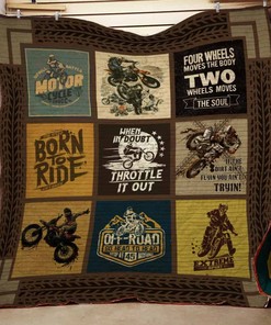 Dirt Bike Quilt Bedding Set - Perfect for Extreme Sport Lovers