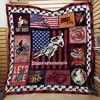 Dirt Bike Themed Quilt Blanket J0805 83o40 DUP for Action Lovers