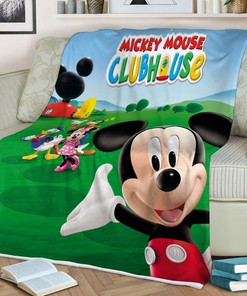 Disney Mickey Mouse Gift For Fan, Disney Mickey Mouse Clubhouse Comfy Sofa Throw Blanket Gift