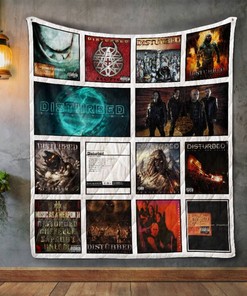 Disturbed Albums Quilt Bedding Set for Metal Fans