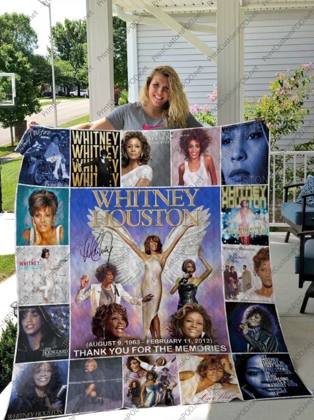 Diva Whitney Houston Thank You Quilt Blanket - Unique Gifts for Music Fans