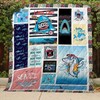 Dive Into The Sea With Baby Shark Quilt Blanket