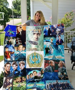 Dive into the deep blue with this Seaquest DSV inspired quilt blanket