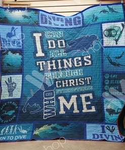 Diving Lo Quilt Blanket - Ideal for Sports Fans