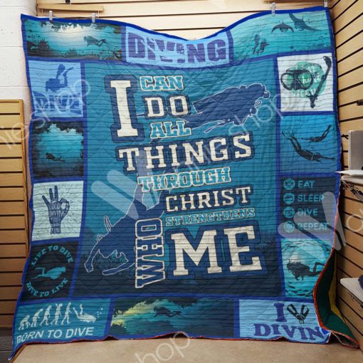 Diving Lo Quilt Blanket - Ideal for Sports Fans
