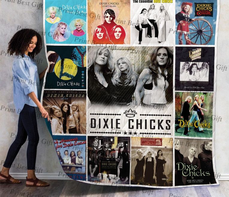 Dixie Chicks Co Poster Love Quilt Bedding Set for Country Fans