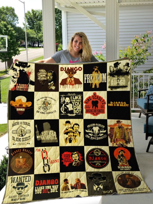 Django Unchained Quilt Bedding Set for Movie Enthusiasts