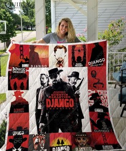 Django Unchained T-Shirt Collected Quilt Blanket - Cool and Trendy Sofa Throw Blanket