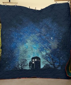 Doctor Who Police Public Call Box The Tardis Quilt Bedding Set for Sci-Fi Fans