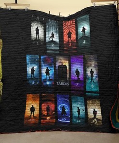 Doctor Who Poster Vintage Quilt Bedding Set for Girls