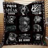 Dog Do Speaks Quilt Blanket - This fun and quirky quilt blanket is a must-have for dog lovers.