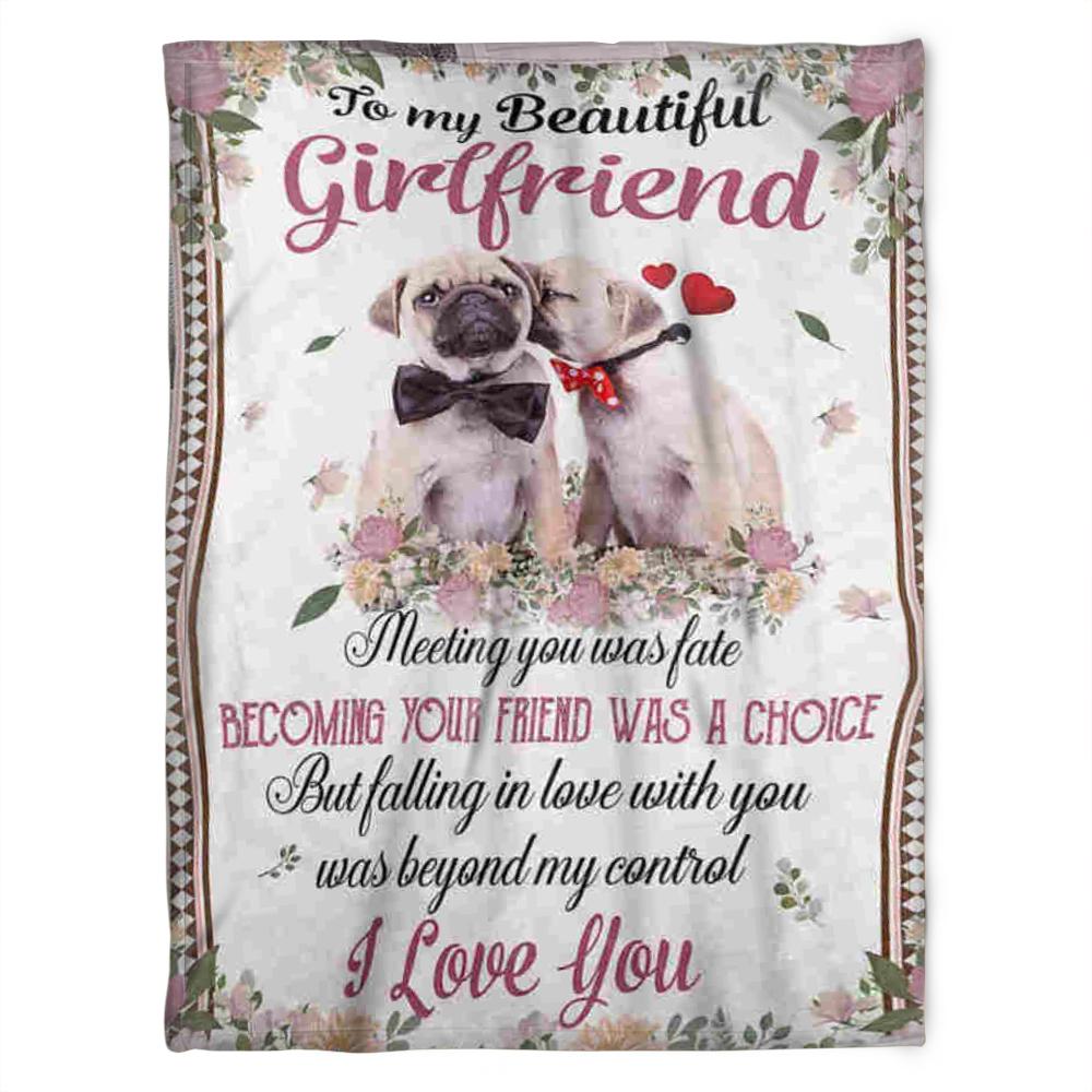 Dog Lovers Quilt Bedding Set for Girlfriend - Falling in Love with You was Beyond My Control