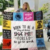 Dog Mom Quilt Blanket BEEQ5002 with Quotes, Cute Bed Set for Girls