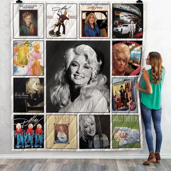 Dolly Parton Album Collection Quilt Blanket - For Fans of the Country Legend
