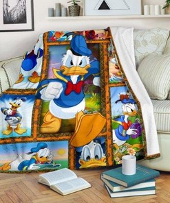 Donald Duck Character Kids Quilt Blanket with Keywords