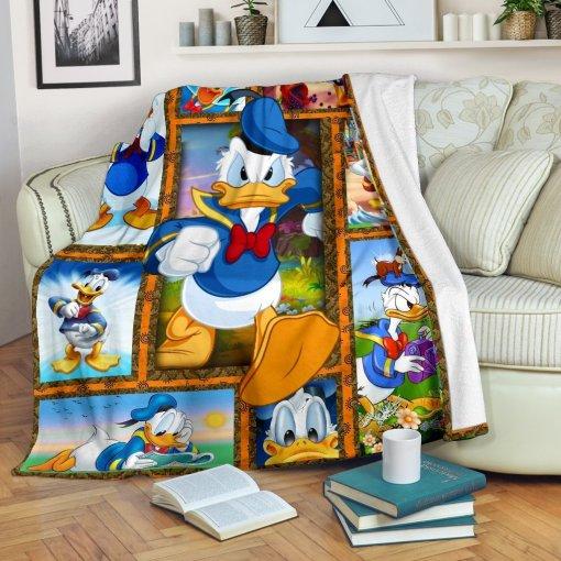 Donald Duck Character Kids Quilt Blanket with Keywords