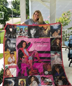 Donna Summer Albums Ver 17 Quilt Bedding Set - The Ideal Throw for Disco Lovers