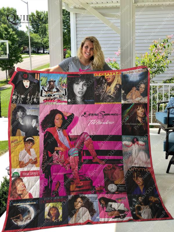 Donna Summer Albums Ver 17 Quilt Bedding Set - The Ideal Throw for Disco Lovers