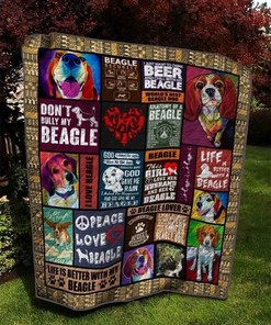 Don't Bully My Beagle Quilt Bedding Set for Dog Lovers