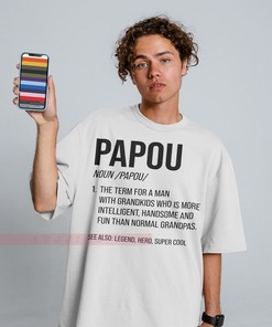 Don't Mess With Pappou Tee | Funny Father's Day Gift | Pappou Noun Shirt | Movie Shirts for Men