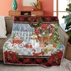 Don't Miss out on the Cute Farm Animals on this Christmas Quilt Blanket - Cozy and Cute