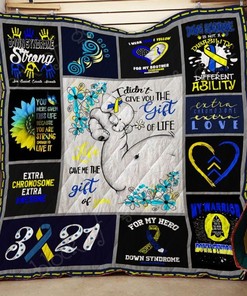Down Syndrome Awareness Quilt Blanket - Spread Love and Support for the Different Abled Community