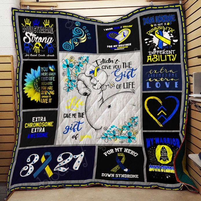 Down Syndrome Awareness Quilt Blanket - Spread Love and Support for the Different Abled Community