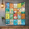 Dr.Seuss Book Covers Children's Literature Quilt Bedding Set