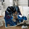 Dragon Ball Goku Vegeta Sofa Fleece Blanket - The Perfect Addition to Any Dragon Ball Fan's Collection