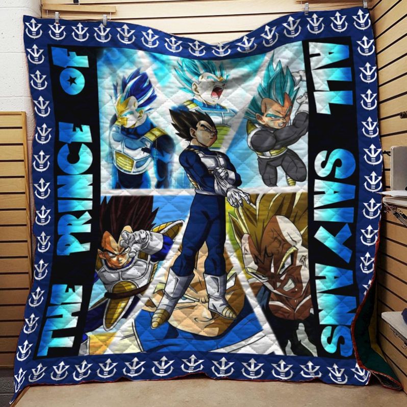 Dragon Ball Vegeta Prince Quilt Bedding Set for Fans