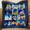 Dragon Ball Vegeta Quilt Blanket for Boys with Quotes
