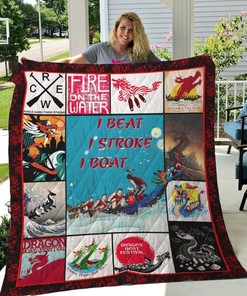 Dragon Boat I Beat I Stroke I Boat Quilt Bedding Set for Boat Racing Fans