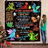 Dragon To My Grandson Premium Comfy Sofa Throw Blanket - Give your grandson a special gift with this cozy