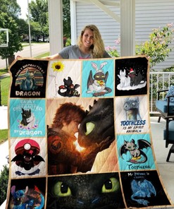 Dragon Toothless Plus Size Quilt Blanket - The Unlikely Friendship for Kids