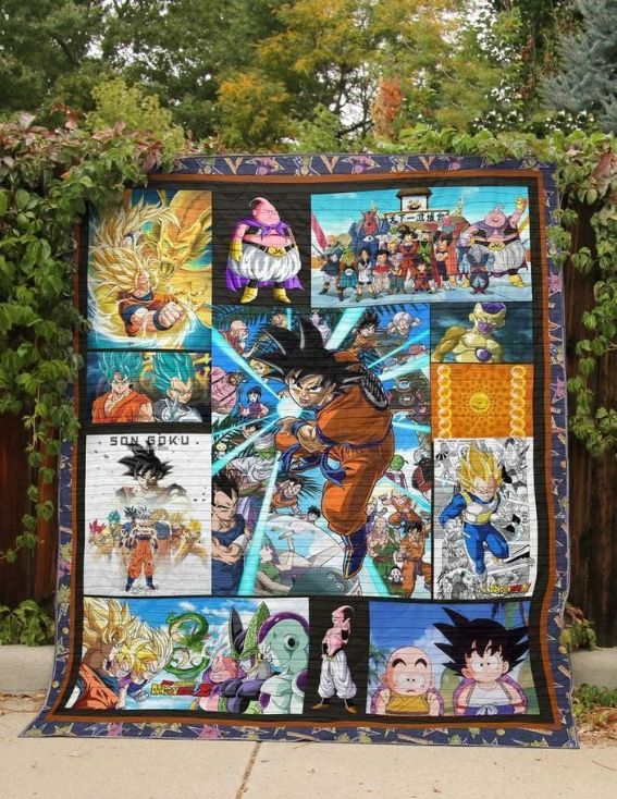 Dragonball Z Premium Quilt Blanket - Cozy and Warm Gift for Anime Fans