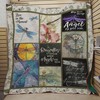 Dragonflies Appear When Angels Are Near Quilt Bedding Set for Angel Lovers