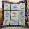 Dragonfly Faith Happiness Love Quilt Bedding Set