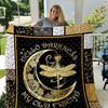 Dragonfly Hello Darkness My Old Friends Quilt Bedding Set