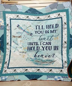 Dragonfly I'll Hold You In My Heart Quilt Bedding Set