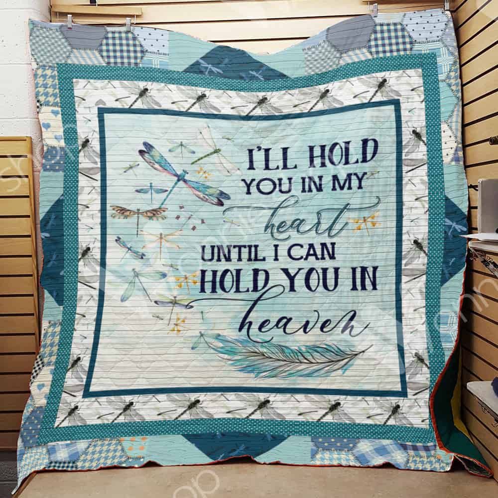 Dragonfly I'll Hold You In My Heart Quilt Bedding Set