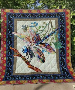 Dragonfly Vintage Quilt Bedding Set