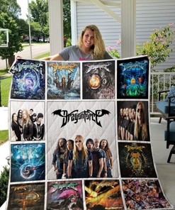 Dragonforce Band Albums Collection Quilt Blanket, Ideal for Power Metal Fans