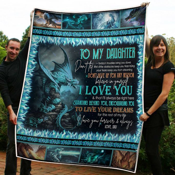 Dreaming Big And Living Life, Father's Motivation Expressed Through This Quilt Blanket