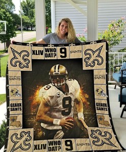 Drew Brees New Orleans Saints #9 Quilt Bedding Set