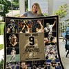 Drew Brees Quilt Blanket for New Orleans Saints Fans with Unique Design and Comfortable Material