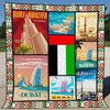 Dubai Burj Khalifa Quilt Blanket - Skyline View of Dubai City