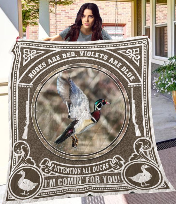 Duck Hunting Theme Quilt Bedding Set for Outdoor Enthusiasts