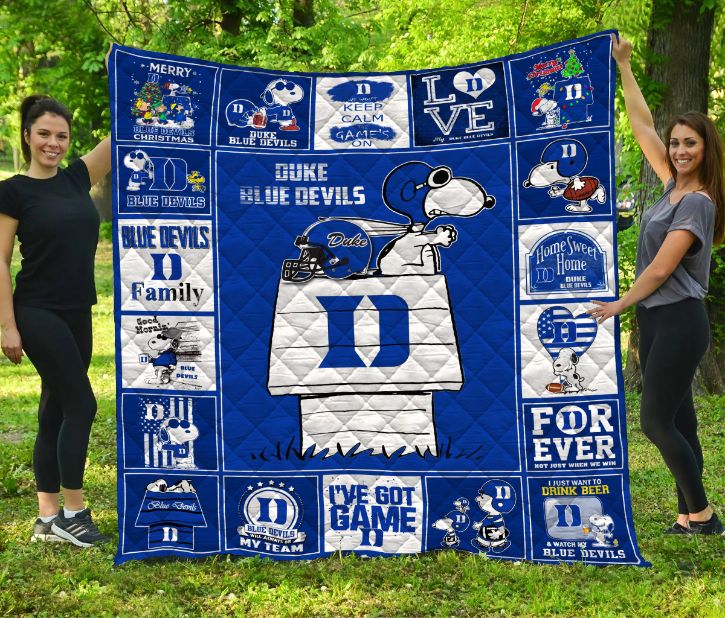 Duke Blue Devils Sn Dbd Quilt Bedding Set