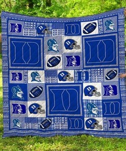 Duke Depaul Blue Demons Ncaa Quilt Bedding Set