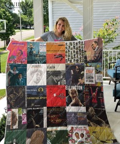 Duke Ellington Albums For Fans Collection Quilt Blanket, Must-Have for Jazz Enthusiasts